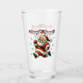 Zoomie Santa Christmas Glas (Vorderseite)