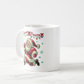 Zoomie Santa Christmas Kaffeetasse (Vorderseite Links)