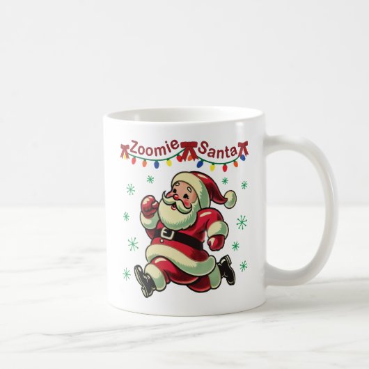 Zoomie Santa Christmas Kaffeetasse (Rechts)