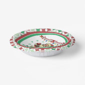 Zoomie Santa Christmas Pappteller (Gewinkelt)