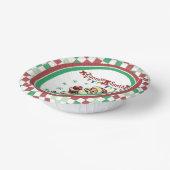 Zoomie Santa Christmas Pappteller (Gewinkelt)