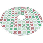 Zoomie Santa Christmas Polyester Weihnachtsbaumdecke (Schrägansicht)