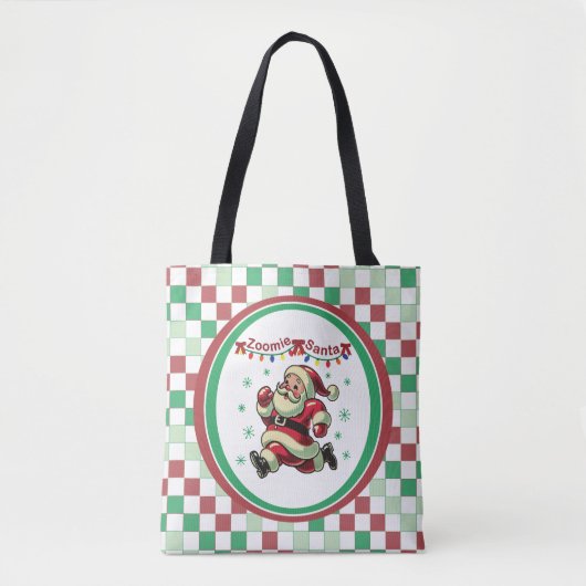 Zoomie Santa Christmas Tasche (Vorderseite)