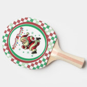 Zoomie Santa Christmas Tischtennis Schläger (Seitenansicht)