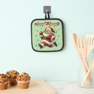 Zoomie Santa Christmas Topflappen