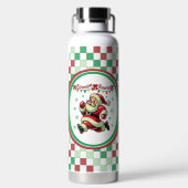 Zoomie Santa Christmas Trinkflasche (Rückseite)