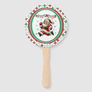 Zoomie Santa Weihnachten Fächer