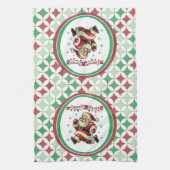 Zoomie Santa Weihnachten Geschirrtuch (Vertikal)