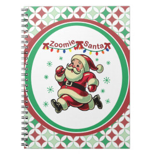 Zoomie Santa Weihnachten Notizblock