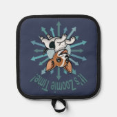 Zoomie Time Rat Terrier Topflappen (Vorderseite)