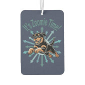 Zoomie Time Rottweiler Autolufterfrischer (Rückseite)