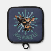 Zoomie Time Rottweiler Topflappen (Vorderseite)