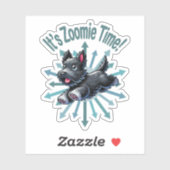 Zoomie Time Scottish Terrier Aufkleber (Blatt)