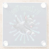 Zoomie Time Scottish Terrier Glasuntersetzer (Rückseite)