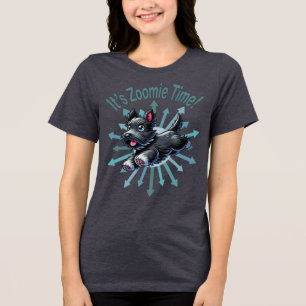 Zoomie Time Scottish Terrier Tri-Blend Shirt