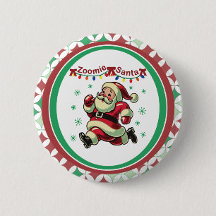 Zoomie Weihnachtsmann Weihnachten Button