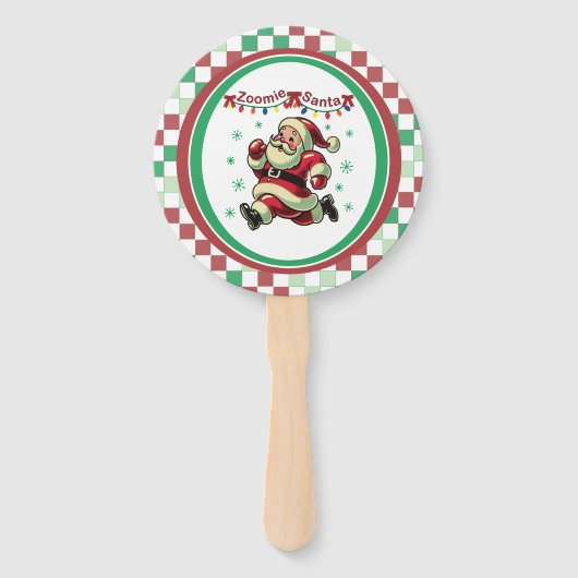 Zoomie Weihnachtsmann Weihnachten Fächer (Vorderseite)