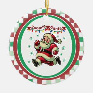 Zoomie Weihnachtsmann Weihnachten Keramik Ornament