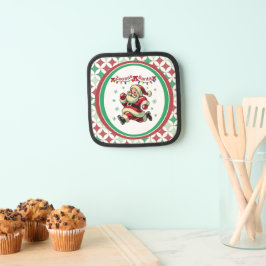 Zoomie Weihnachtsmann Weihnachten Topflappen