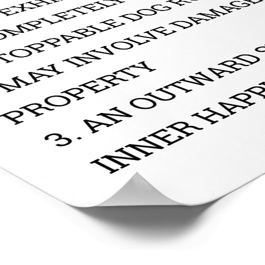 ZOOMIENDEFINITION POSTER (Ecke)