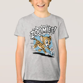 Zoomies - Cheetah, die einen Schmetterling jagen Tri-Blend Shirt
