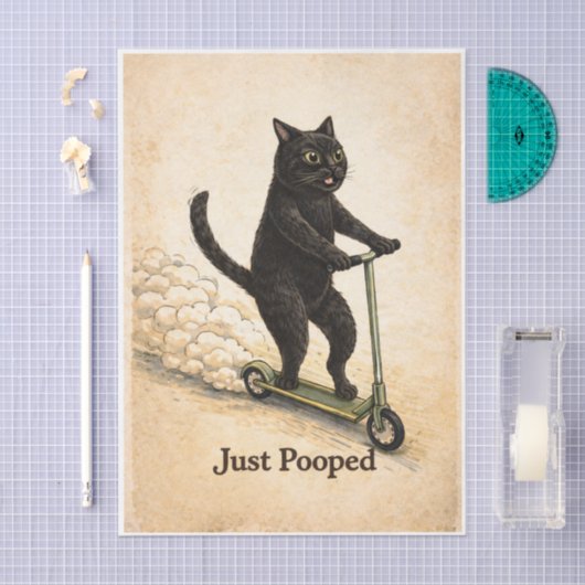 Zoomies Kitty  Seidenpapier (Handwerk)