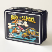 Zooming Dog School Bus Lunchbox (Rückseite)