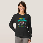 Zooming Into 100 Days Of School Teacher Kids T-Shirt (Vorne ganz)