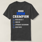 Zoomvorsprung zum Zoom-Champion 2020 T-Shirt (Design vorne)