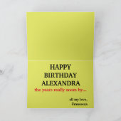 Zoomy Birthday Funny Video Conference Call Satire Karte (Innenseite)