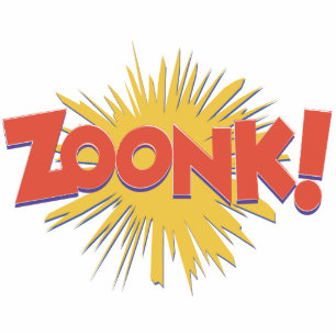 Zoonk Knall-Explosion Freistehende Fotoskulptur