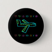 Zooper Flugzeug Button (Vorderseite)