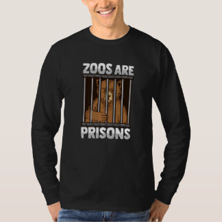 Zoos sind Gefängnisse Design für einen Anti-Zoo-Ak T-Shirt