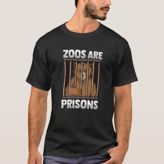 Zoos sind Gefängnisse Design für einen Anti-Zoo-Ak T-Shirt