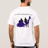 Zoos und weißes T-Shirt gelockten q (Rückseite)