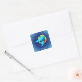 Zoosticker Quadratischer Aufkleber (Umschlag)