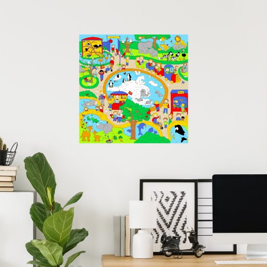 Zooszene Poster (Heimbüro)