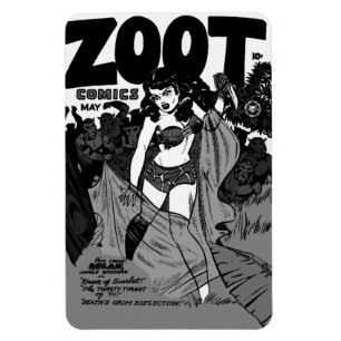 ZOOT-Comicen aus den 1940er Jahren mit flexiblem M Magnet