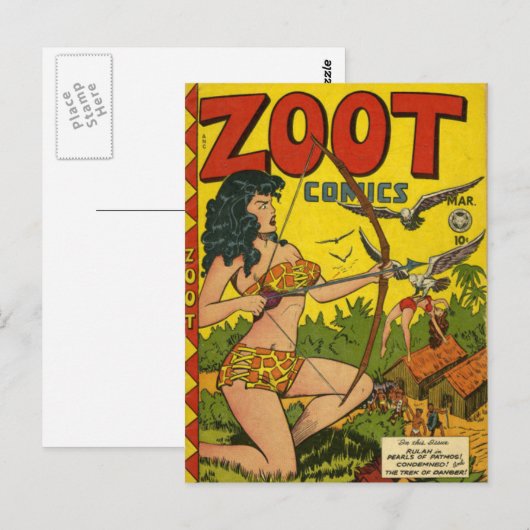 Zoot-Comicen Postkarte (Vorne/Hinten)