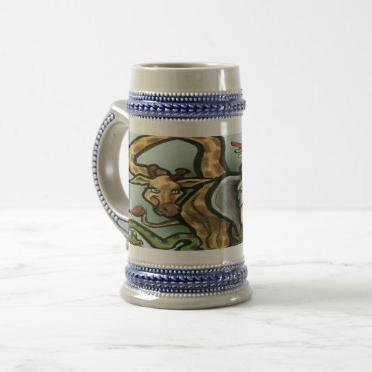 Zootiere Bierglas (Vorderseite Links)
