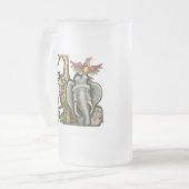 Zootiere Mattglas Bierglas (Vorderseite Links)