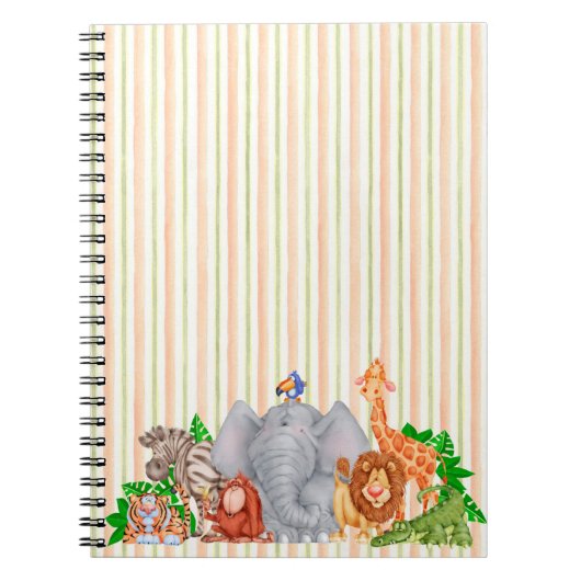 Zootiere - Notebook Notizblock (Vorderseite)