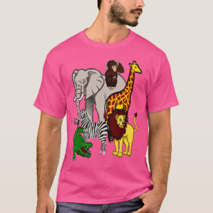 Zootiere Shirt Wildlife Geburtstagsparty