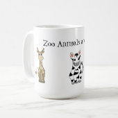 Zootiere sind Cool Kaffeetasse (Vorderseite Links)