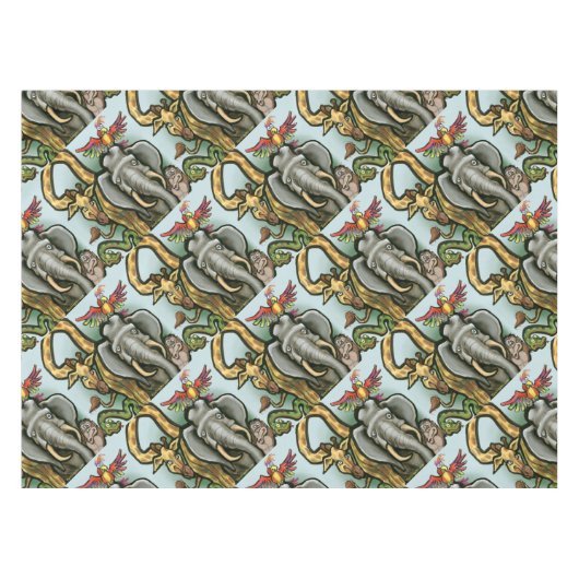 Zootiere Tischdecke (Vorderseite (Horizontal))