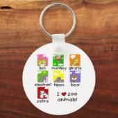 Zootiere - Tshirts und Geschenke Schlüsselanhänger (Vorderseite)