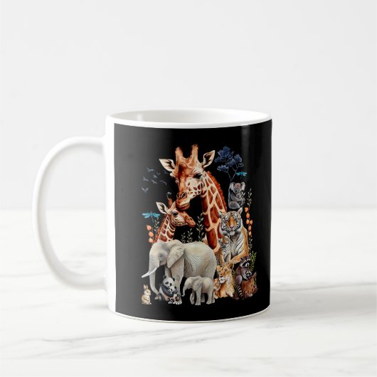 Zootiere Wildtiere Geburtstagspartei Kaffeetasse (Links)
