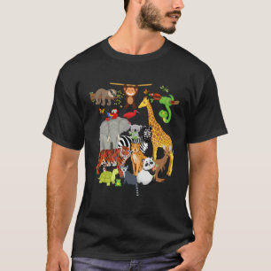 Zootiere Wildtiere Tierleben Zoo Tag 26 Tiere T-Shirt