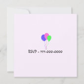 Zootierische Party Einladung (Rückseite)