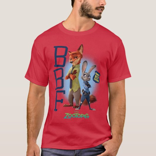 Zootopia Judy and Nick Bunnys Best Friend BBF funn T-Shirt (Vorderseite)